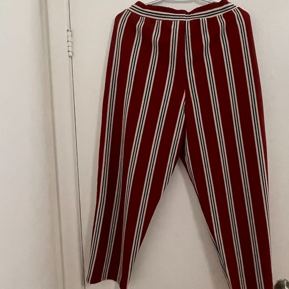 Lily Morgan Striped Pants with Pockets & Adjustable waist, Size XL - Picture 3 of 3
